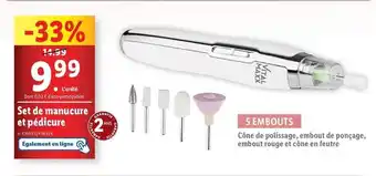 Lidl Set de manucure et pédicure offre