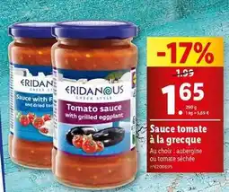 Lidl Eridanous - sauce tomate à la grecque offre
