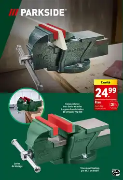 Lidl PARKSIDE Étau offre