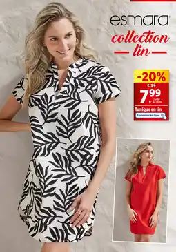 Lidl esmara Tunique en lin femme offre