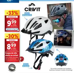 Lidl CRIVIT Casque de vélo adulte ou enfant offre