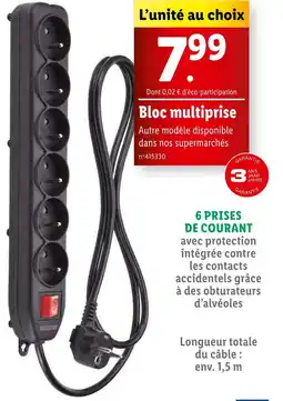 Lidl Bloc multiprise offre