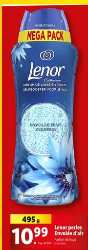 Lidl Lenor Lenor perles Envolée d'air offre