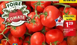 Lidl Tomate ronde grappe offre