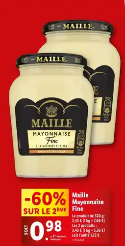 Lidl Maille Mayonnaise Fine offre