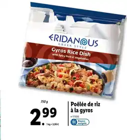 ERIDANOUS Poêlée de riz à la gyros
