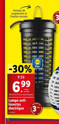 Lidl LIVARNO home Lampe anti-insectes électrique offre