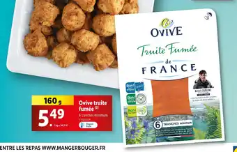 Lidl Ovive truite fumée offre