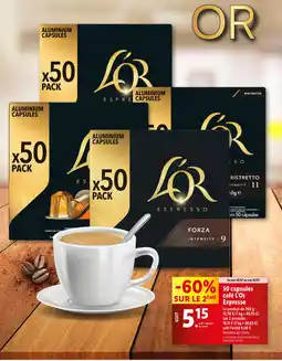 Lidl L’Or 50 capsules café Expresso offre