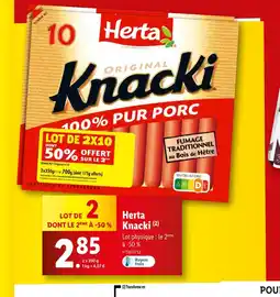 Lidl Herta Knacki offre