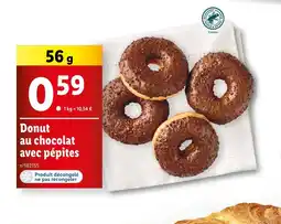 Lidl Donut au chocolat avec pépites offre