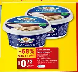 Lidl Casa Azzurra Mascarpone offre