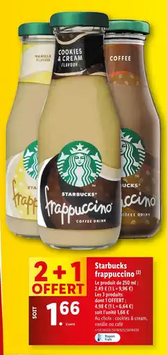 Lidl Starbucks Frappuccino offre