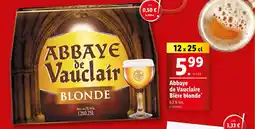 Lidl Abbaye de Vauclair Bière blonde offre