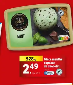 Lidl BON Gelati Glace menthe copeaux de chocolat offre