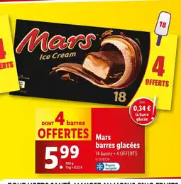 Lidl Mars Barres glacées offre