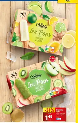 Lidl Gelatelli Bâtonnets fruits offre