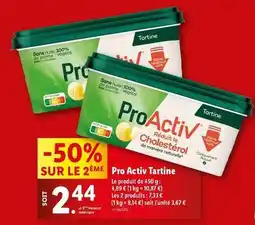 Lidl Pro activ tartine offre