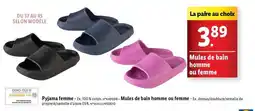 Lidl Mules de bain homme ou femme offre