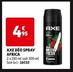 Auchan AXE DÉO SPRAY AFRICA offre