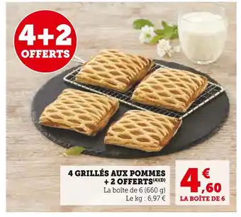 Super U 4 GRILLÉS AUX POMMES + 2 OFFERTS offre