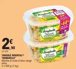 E.Leclerc TABOULÉ ORIENTAL(2) "BONDUELLE" offre