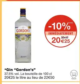 Monoprix Gordon's Gin offre