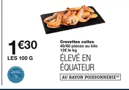 Monoprix Crevettes cuites offre