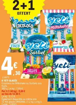 E.Leclerc 8 YETI GLACÉS offre
