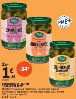 E.Leclerc CORNICHONS EXTRA-FINS "JARDIN D'ORANTE" offre