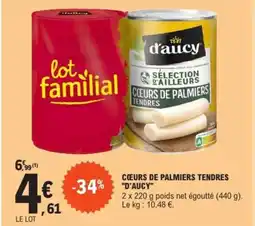 E.Leclerc CŒURS DE PALMIERS TENDRES "D'AUCY" offre