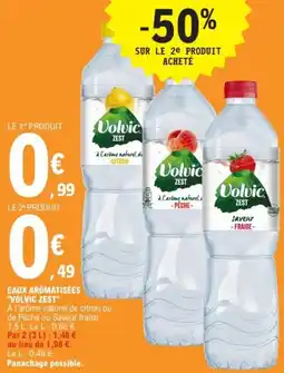 E.Leclerc EAUX AROMATISÉES "VOLVIC ZEST" offre