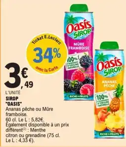 E.Leclerc SIROP "OASIS" offre