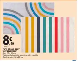 E.Leclerc TAPIS DE BAIN SAMY "GUY LEVASSEUR" offre