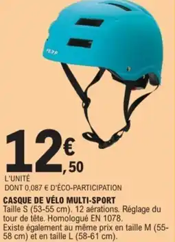E.Leclerc CASQUE DE VÉLO MULTI-SPORT offre