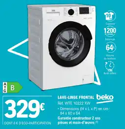 E.Leclerc LAVE-LINGE FRONTAL beko offre