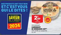 ALDI CAMEMBERT DE NORMANDIE AOP(A) offre