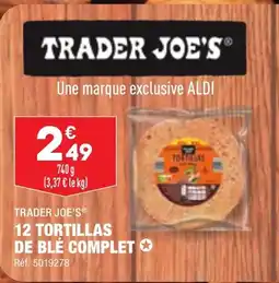 ALDI 12 TORTILLAS DE BLÉ COMPLET offre