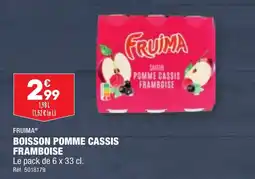 ALDI BOISSON POMME CASSIS FRAMBOISE offre