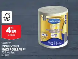 ALDI SUBLIMO® ESSUIE-TOUT MAXI ROULEAU ✪ offre