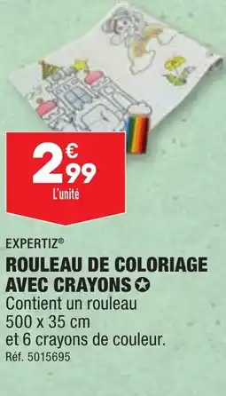 ALDI ROULEAU DE COLORIAGE AVEC CRAYONS✪ offre