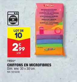 ALDI CHIFFONS EN MICROFIBRES offre
