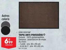 ALDI TAPIS ANTI-POUSSIÈRE✪ offre