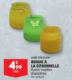 ALDI BOUGIE À LA CITRONNELLE offre