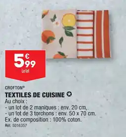ALDI TEXTILES DE CUISINE ✪ offre