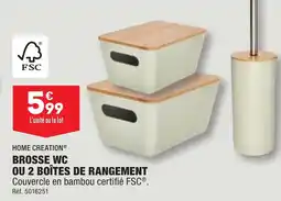 ALDI BROSSE WC OU 2 BOÎTES DE RANGEMENT offre