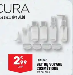 ALDI SET DE VOYAGE COSMÉTIQUE offre