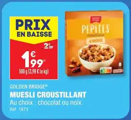 ALDI MUESLI CROUSTILLANT offre