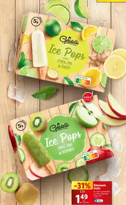 Lidl Bâtonnets fruits offre