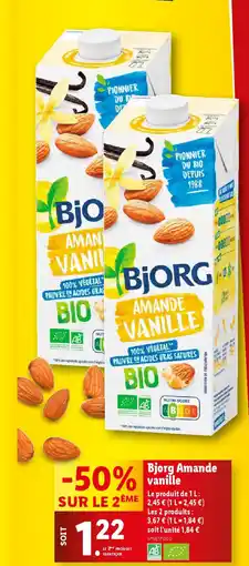 Lidl Bjorg Amande vanille offre